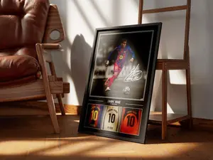 Lamine Yamal Poster, Signed Lamine Yamal Poster, Signed Football Poster, Football Memorabilia ( Unframed - Print Only )