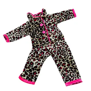 1pcs Baby Doll Clothes, New Born Doll Outfits Doll Clothes Accessories Cute Leopard Print Fit 17-18 Inch Baby Dolls And 43-45 Cm Newborn Baby Dolls Perfect Gift for Girls' Christmas & Birthday Parties (doll Not Included)