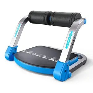 Adjustable Resistance Foldable Sit Up Machine - Rebound Assist, Iron Construction, Ab Focus, Multiple Levels, Compact Design, Full-Body Training Modes, Stable Core Workouts for Home Gym