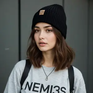 Thick Knit Fleece Beanie – Soft Stretch Hat for Men & Women, Cozy Warmth for Everyday & Outdoor Use