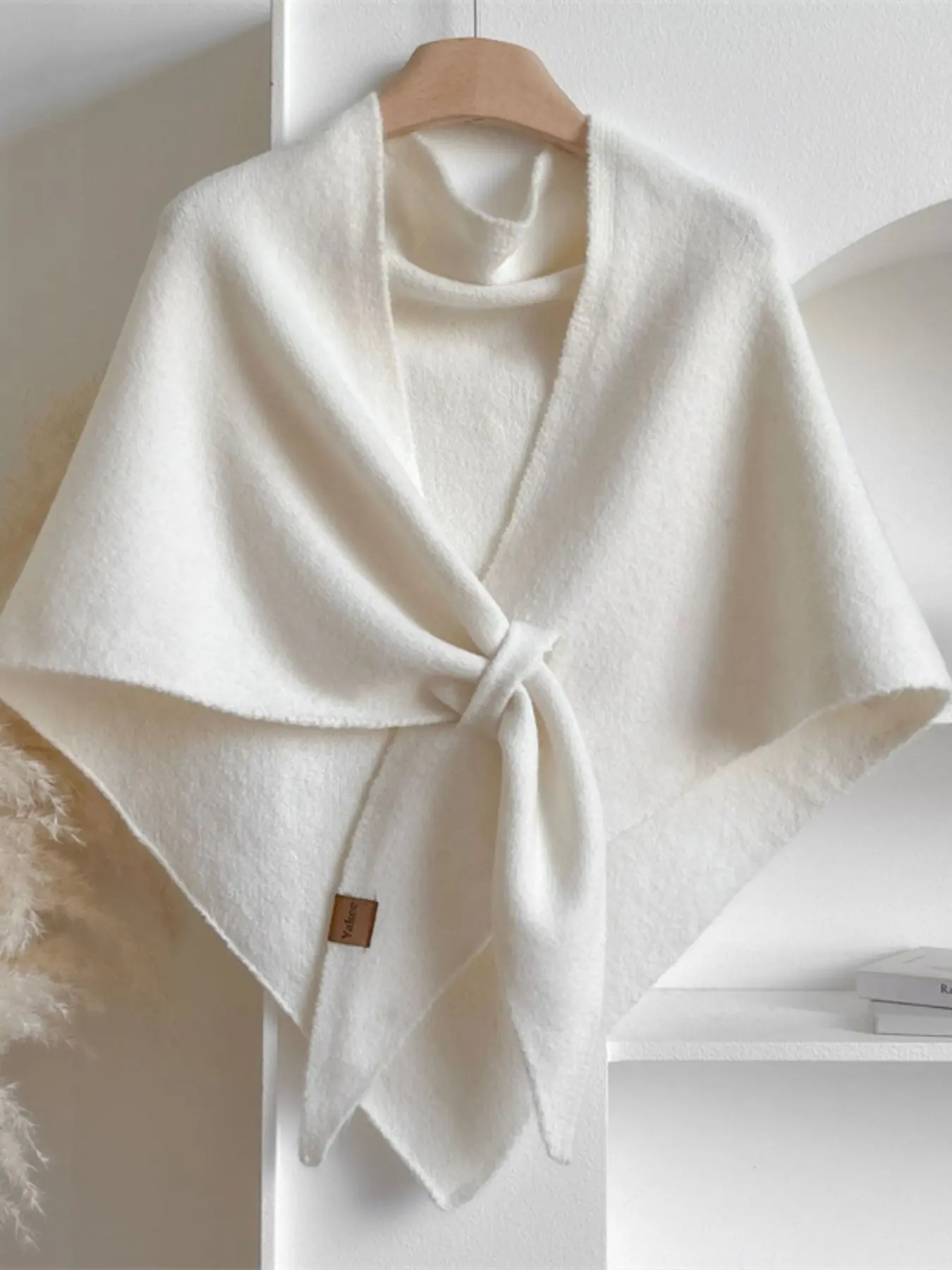 Women's Elegant Fashion Shawl, Soft Warm Shawl, Casual Soft Shawl, Knitted Coat Scarf, Faux Wool Short Outerwear, Stylish and Warm, Perfect for Fall and Winter, Shawl For Dress, Shawl Cover Ups, Fashion Shawl Wrap