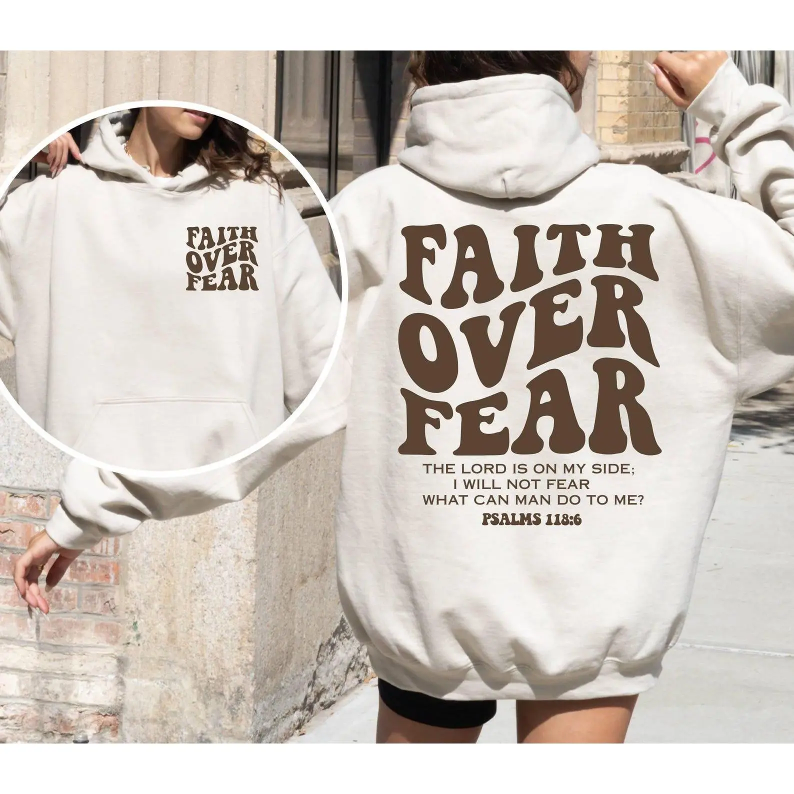 Faith Over Fear Christian Hoodie, Bible Verse Sweatshirt, Church Hoodie, Jesus Shirt, Religious Shirt, Faith Crewneck Sweater, Faith Over Fear Shirt