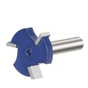 3 Teeth CNC Spoilboard Surfacing Router Bit – 1/4" Shank, 1" Diameter, for MDF/Plywood/Solid Wood, CNC Router & Spoilboard Leveling