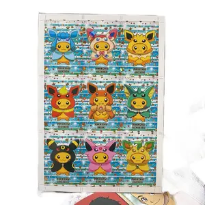 Pokemon poncho Pikachu "uncut Sheet"