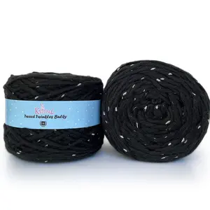 Bulky Tweed Yarn, 2 Cakes, 400 yds/400g - KnitPal Tweed Twinkle Bulky Yarn for Knitting and Crocheting, Perfect for Amigurumi, Baby Projects, Easy Care, Fast Projects, Speckled
