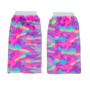 Pink Rainbow Tye Dye Fluffy Leg Warmers/Boot Covers for Women - Womenswear, Clothing Pink Rainbow Tye Dye Fluffy Leg Warmers/Boot Covers for Women - Womenswear, Clothing