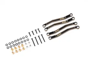 BATRAZZI Brass Chassis Link For FMS FCX18 LC80 Short Version New Year Gift Durable Upgraded Kit With Ball Heads Screws O-rings