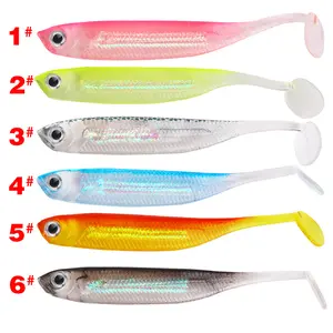Lure bait, colorful soft bait for freshwater and sea fishing, simulated artificial fish bait