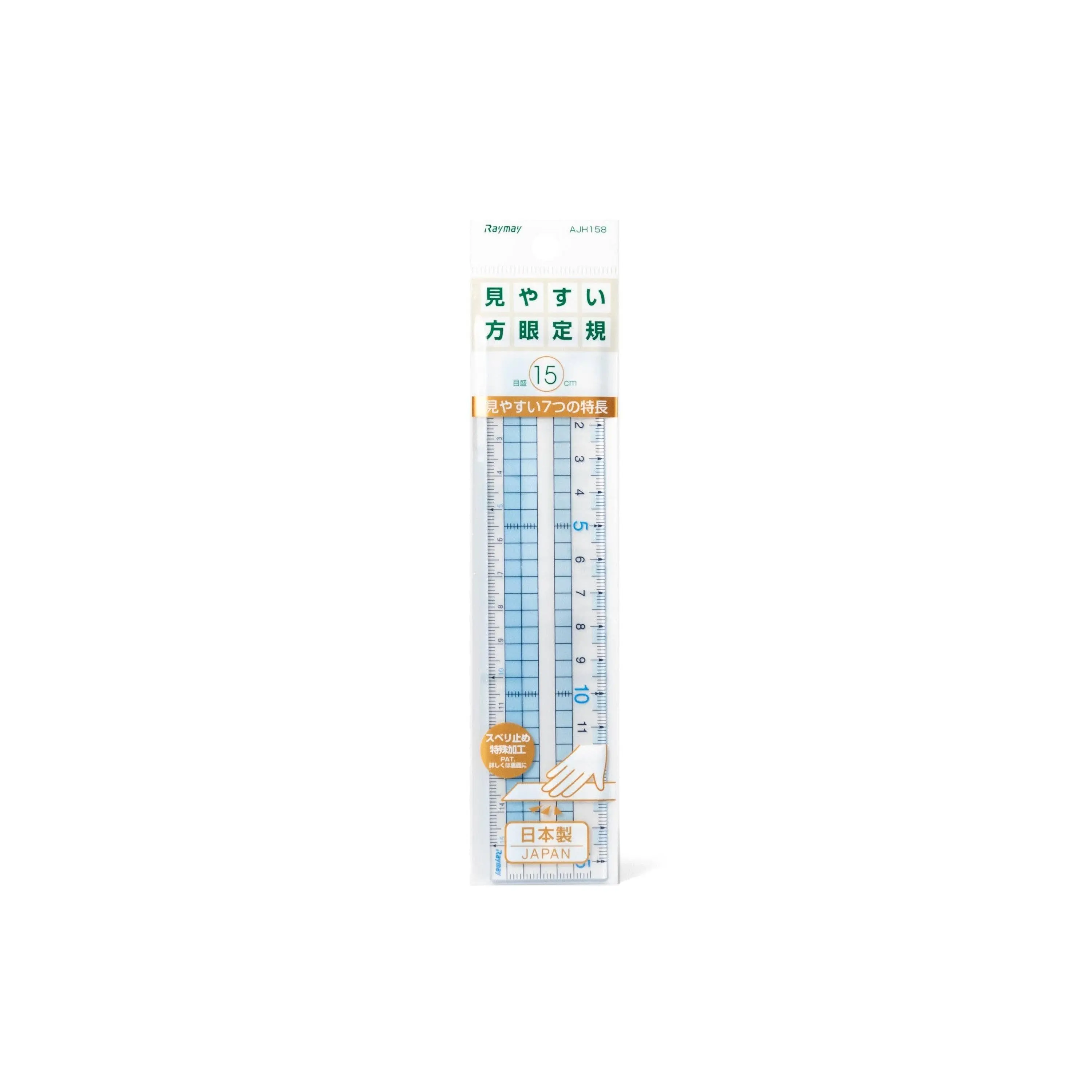 Raymay Grid Ruler 15 cm