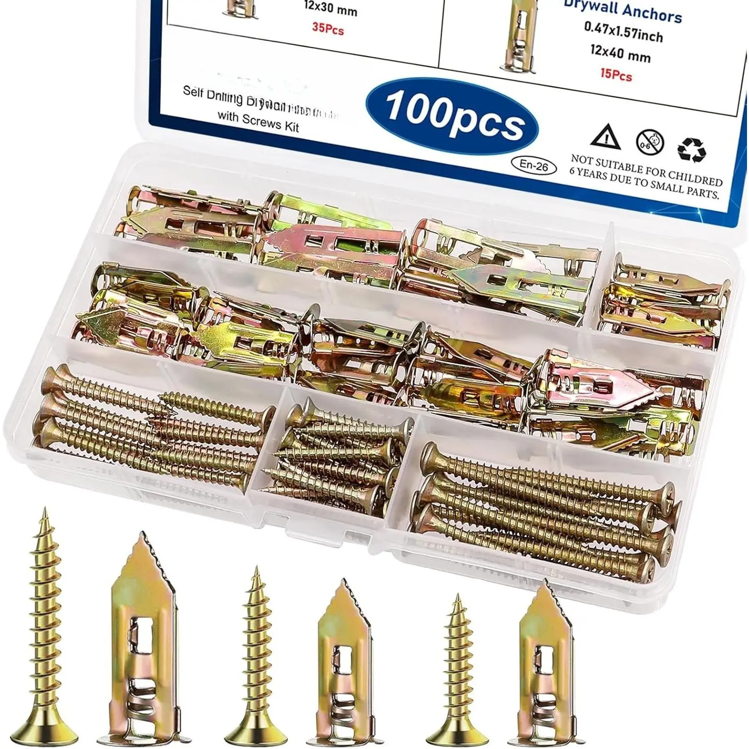 100Pcs - 5 Sizes