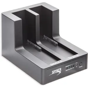 USB 3.0 Dual Slot 3.5"/2.5" Sata III HD Docking Station for Easy Clone and Backup, Black
