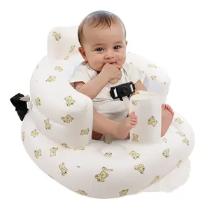 Baby Inflatable Travel Seat for Babies 3 Months & Up Blow Up Baby Chair(No wheels) with Built-in Air Pump, Baby Floor Chair for Sitting Up, Baby Seats for Infants