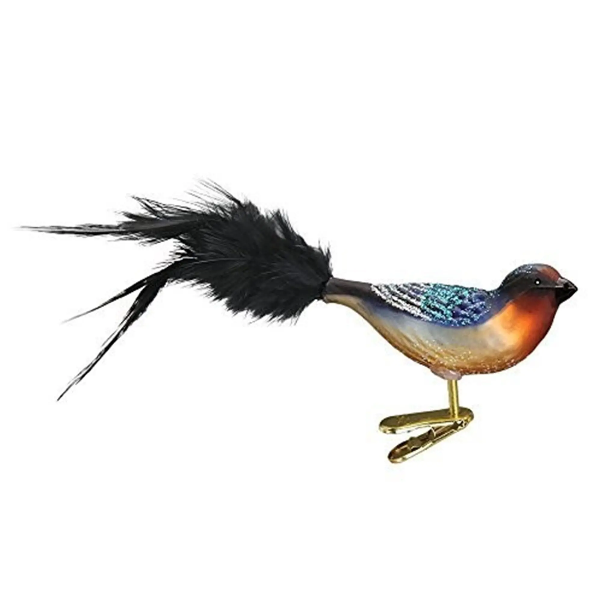 Old World Christmas Barn Swallow Glass Blown Ornament
