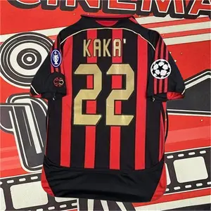 2006 2007 Away Retro Red No.22 Kaka Short Sleeve Soccer Jersey