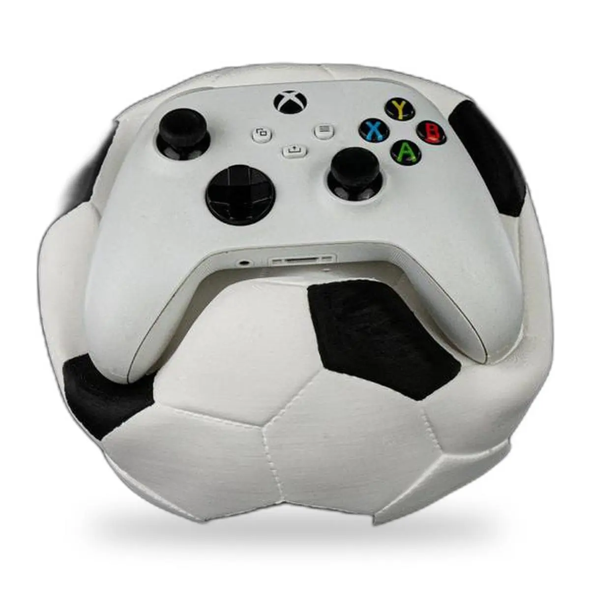 Soccer Ball Game Controller Holder - Sports Desk Stand for Gaming Controllers, Gamer Room Decor, Football Desk Accessory Gift