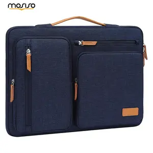 MOSISO 11–12.9 Inch Tablet Sleeve Case for iPad Air 11/13 M3 M2, iPad Pro 11/12.9 M4 M2 M1, iPad 10/9/8/7, Galaxy Tab A9+/S9/S8/Plus, Water-Resistant Side Open Carrying Bag with 4 Zipper Pockets & Handle