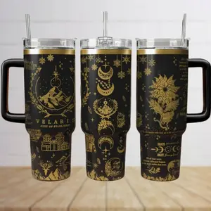 Velaris Acotar Engraved Tumbler, Velaris City Of Starlight Tumbler 40oz, The Night Court Tumbler Cup, Sarah J Maas Stainless Tumbler