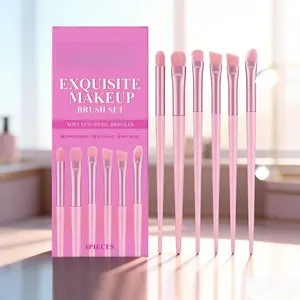 Makeup Brush Set Foundation Blending Powder Brush Natural  Finish Brow Definer Daily Portable Cosmetic Tools Travel Size Case