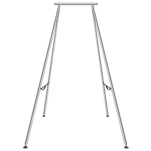 VEVOR Aerial Yoga Frame,  9.67 ft Height Yoga Swing Stand, Max 551.15 lbs Load Chrome-Plated Steel Pipe Inversion Yoga Swing Stand Yoga Rig Yoga Sling Inversion Equipment for Indoor Outdoor Aerial Yoga