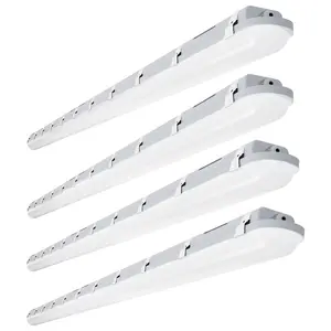 8FT LED Vapor Tight Light 120W/100W/80W,3/4/5000K CCT Selectable 18000lm (150W Eq.) IP66 Waterproof Shop Light 8feet LED Vapor Proof Fixture for Parking Garage Car Wash Warehouse ETL 4-Pack