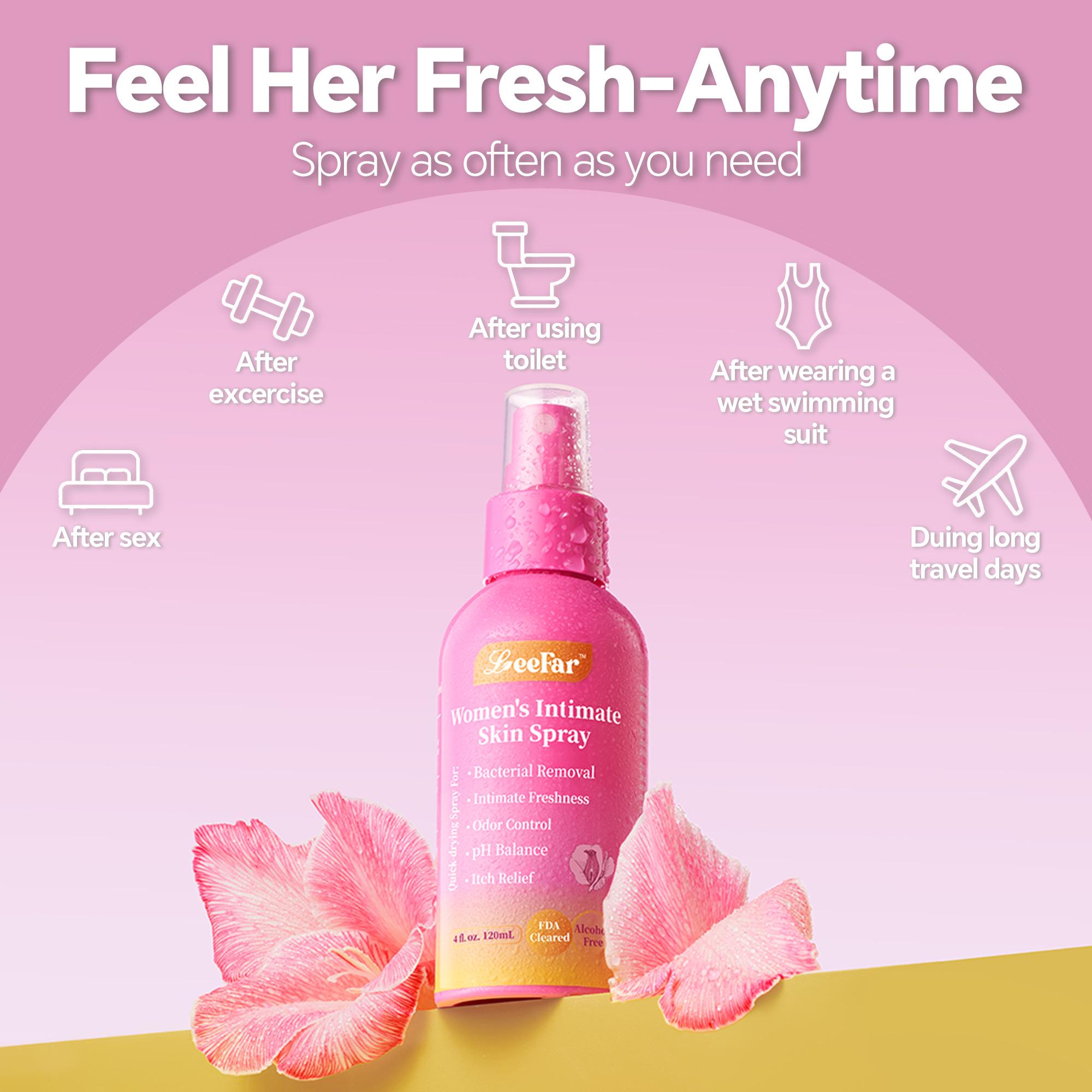 LeeFar Fresh & Juicy Duo - Her Fresh Intimate Skin Spray + Her Juicy Women’s Probiotics Bundle