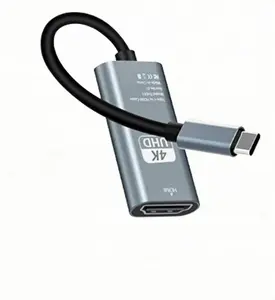 4K@30Hz USB C to HDMI Adapter, [High Speed, USB Type C to HDMI Adapter Groundbreaking Performance, Compatible for  15 Pro/Max, MacBook Pro/Air, iPad, iMac and More0.5FT