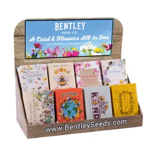250 Piece Bee Favor Seed Packet Retail POS Corrugated Display