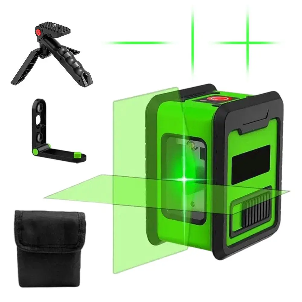 Heavy Duty Laser Level, Waterproof Self-leveling Cross Line Laser Leveler, 360-degree Rotation Self-leveling Mode for Picture Hanging, Tile, Decoratio