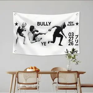 Hip Hop Music Album bully Flags Custom Camping Outdoor Garden room Bedroom Decor Party Backdrops Wall Art Family Gifts