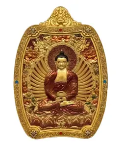Guardian Buddha of【Earth Element】- Exquisitely Crafted Statue Inspired by Traditional Chinese Eight Guardian Deities and Zodiac Culture in Classic Thangka Style