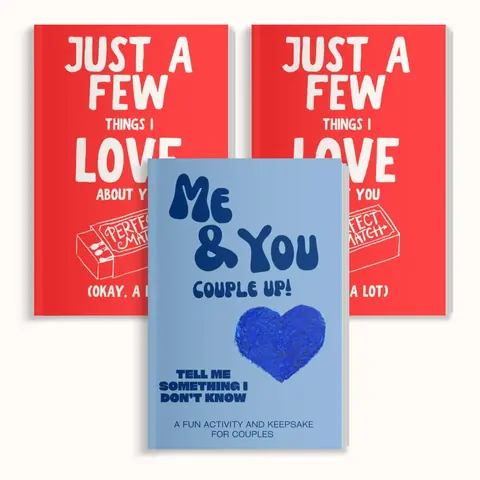 3 PACK: 1 Me & You: Couple Up! Tell Me Something I Don't Know + 2 Just A Few Things I Love About You (Okay, A Lot)