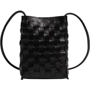 Woven Small Crossbody Bags Cell Phone Purse for Women Teen Girls Small Shoulder Phone Bag