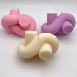 Rope Knot Candle, Twist Candle, Home decor candles, Pillar candles, Wedding and party favors, room aesthetic, Modern candle.