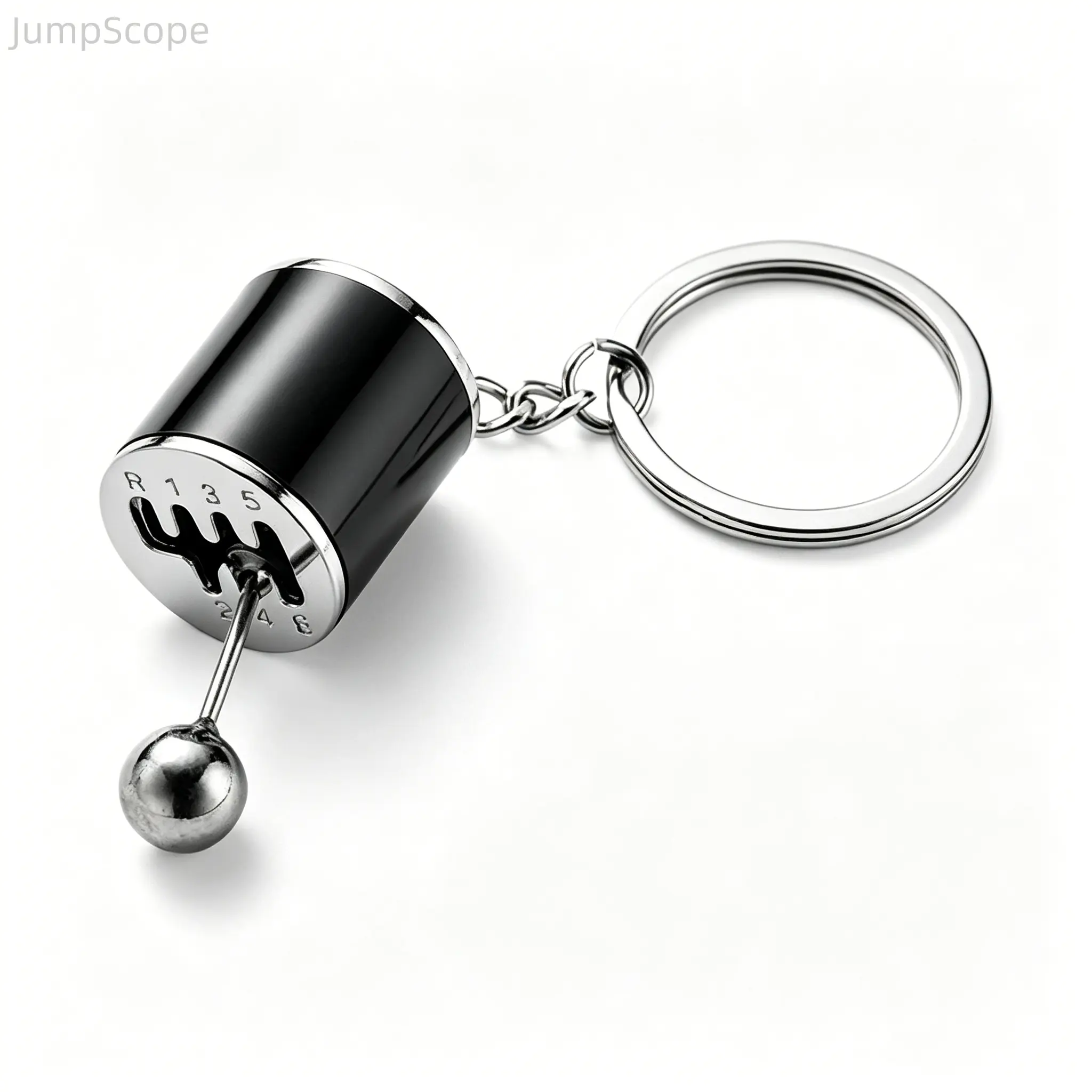 Gear Shift Knob Keychain, Mini Manual Car Transmission Model Fidget Toy, Multicolor Metal Shifter Key Ring Novelty Auto Gift for Car Lovers