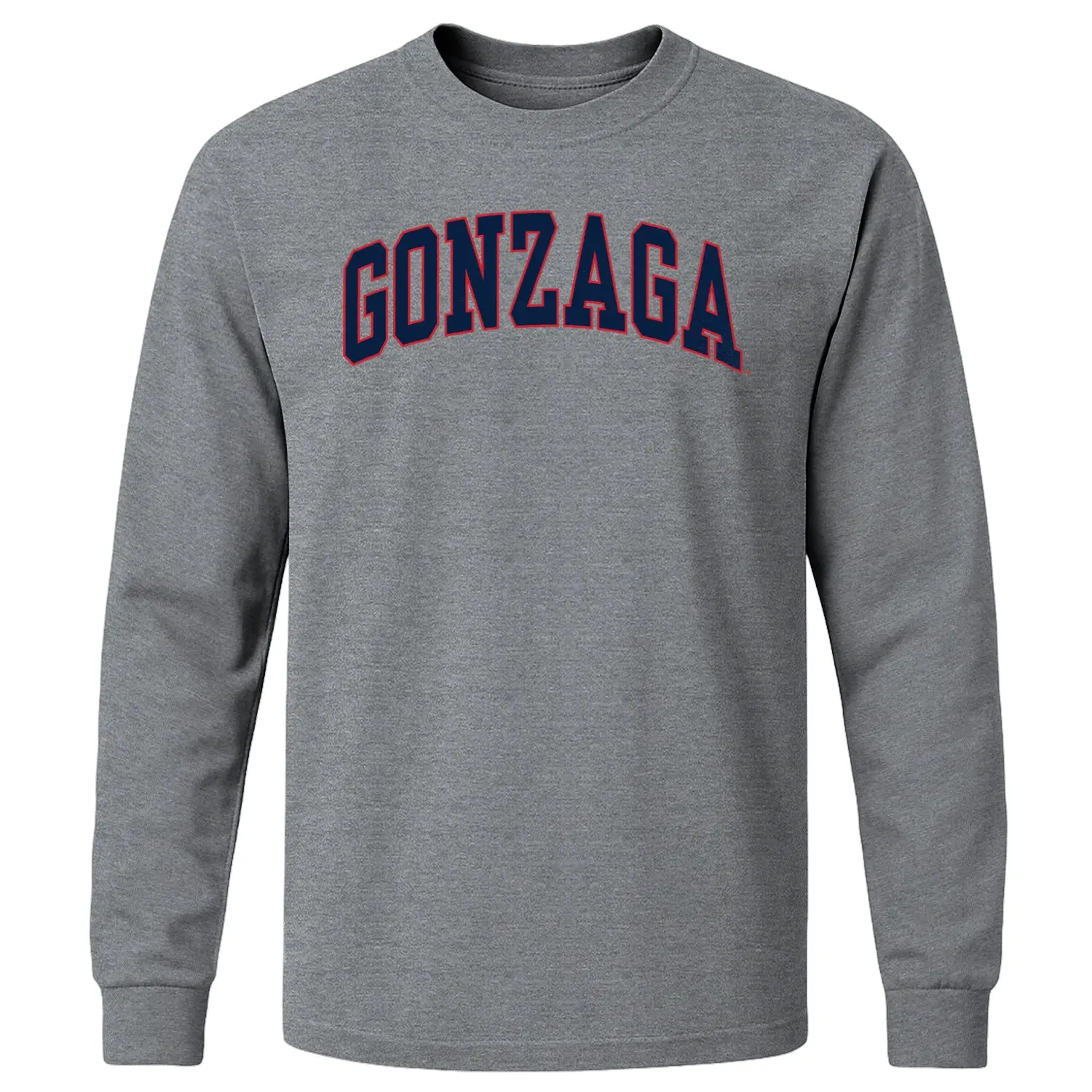 Gonzaga University Classic Long Sleeve T-Shirt (Charcoal Grey)