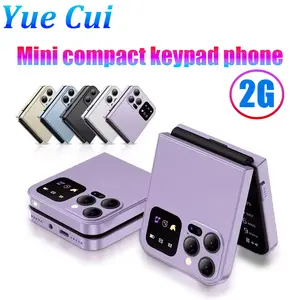 Yue Cui - I15pro Mini Portable Single Hand Foldable Screen Phone, 2g Dual Sim Mp3 Fm Radio, Fast Dialing Voice Control, 2.4 Inch Display, Dual Sim Cellphone