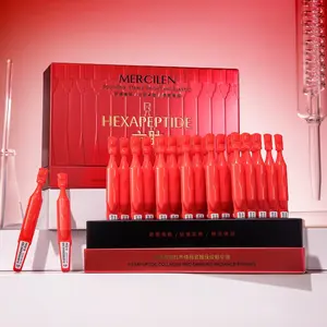 Mercilen Six Peptide Collagen Ginseng Hydrating Serum 1.5ML X 30, Hyaluronic Acid Essence, Ultra Moisturizing Ampoule, Ampoule Facial Serum, Daily Face Moisturizer