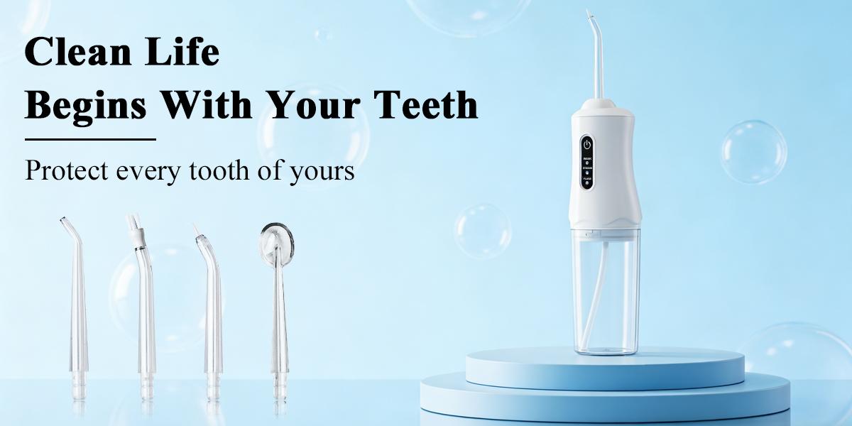 Portable Electric Water Flosser for Teeth, 3 Modes, 4 Jet Tips, Rechargeable Oral Irrigator for Cleaning & Flossing, Ideal for Tonsil Stone Removal, Travel-Friendly, Perfect Birthday Gift for Adult