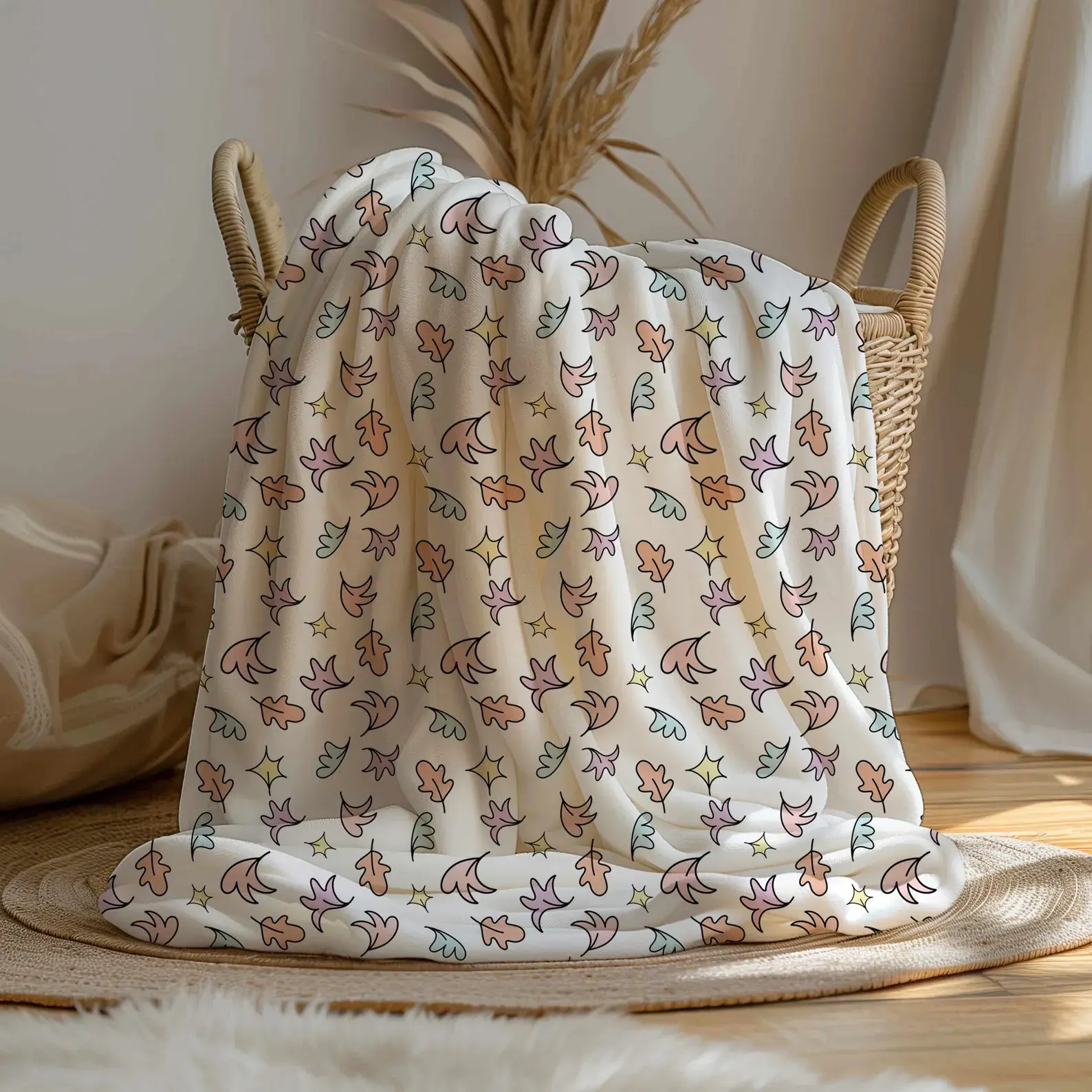 Heartstopper Leaves Fleece Sherpa Blanket, Heartstopper Leaves Bedding, Nick And Charlie Fan Gifts, Fleece Blanket 100% Ball-proof Flannel Soft Warm for Bed Sofa Camping Cinema Travel Gift