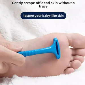 Pedicure Knife Callus Remover Dead Skin Remover Gentle Non-Irritating Safe Protective Home Use Foot Scrubber Foot File Nail Blue Cutics Nail Art Manicure foot callus remover