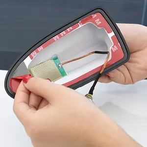 JDM Racing Shark Fin Antenna - 6.3 Inch Universal Car Antenna, Fits Modern & Classic Vehicles, Car Roof Accessory, Decorative Auto Trim