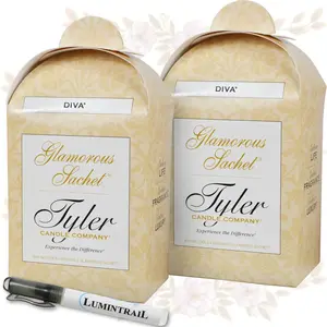 Diva Dryer Sachets 8 Glamorous Reusable Dryer Sachets 2 Pack (4 per Pack) Bundle with Stain Remover Pen Home Laundry Softener Sheets Scent for Clean Fabric Detergent Beads