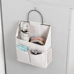 Fabric Storage Hanging Bags Available in Single Or Double Packs, Wall-Mounted Storage Pockets for Dorm Rooms, Door-Hanging Organizers, Wall-Mounted Storage Bags with Pockets, And Upgraded Gray Hanging Storage Baskets for Dorms, Bathrooms