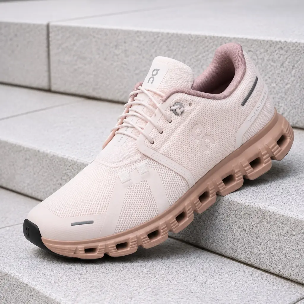 On Running Cloud 6 Oyster Biscuit Women's Fashion Sneaker New
