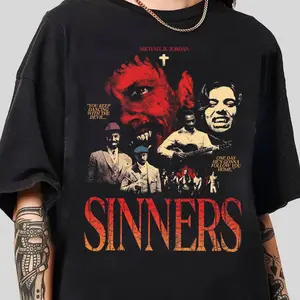Sinnerr Movie 2025 T-Shirt, Dancing With Devil, Aesthetic Movie Lover, 2025 Horor SSinnerr, Unisex Horror Action Film Tee, menswear, womenswear, gift