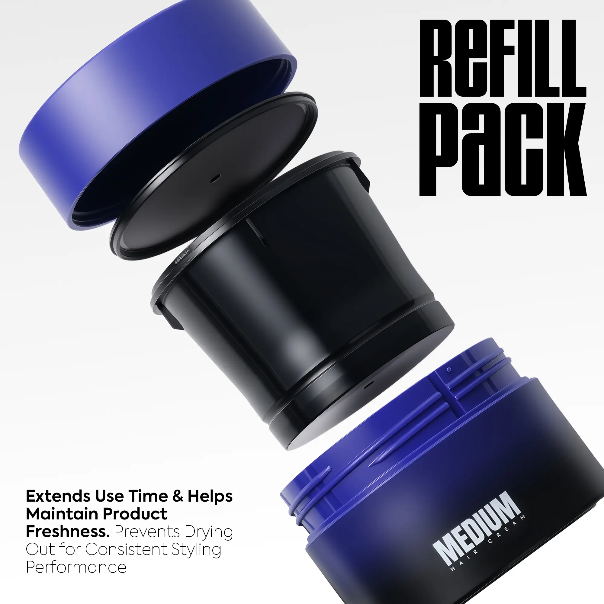 Hair Clay for Men, Strong Hold Matte Finish, Texture Paste with