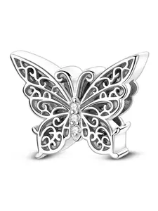 Vintage Hollow Butterfly Bead Bracelet Clasp DIY Jewelry Making Tool, Casual Style All Seasons, Butterfly Charms