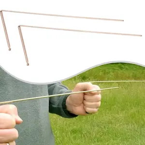 99.9% Copper Dowsing Rods - 2PCS Divining Rods - for Ghost Hunting Tools, Divining Water, Treasure, Buried Items Etc