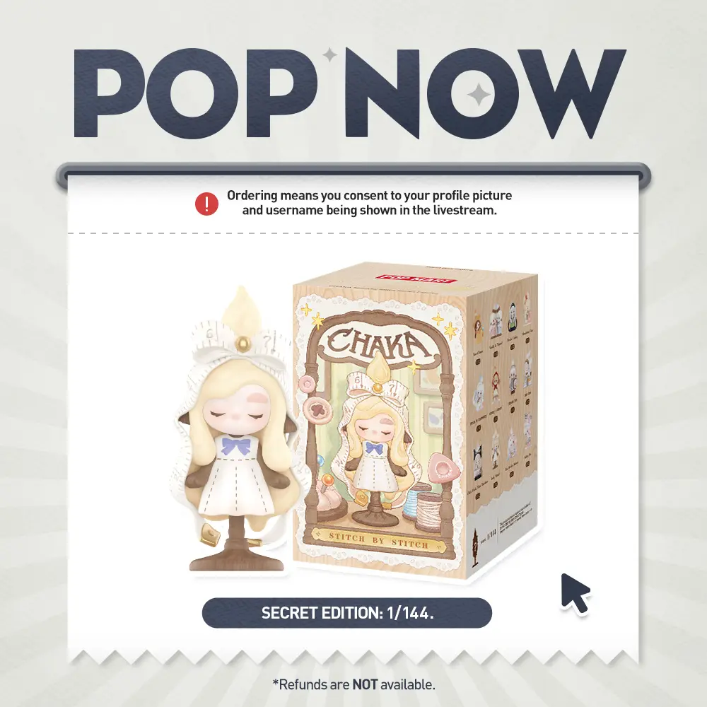[POP NOW] POP MART CHAKA Stitch by Stitch Series Figures Blind Box