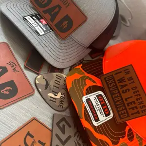 Custom Logo or Any Design Leather Patch Hat, Sports & Outdoor Accessory, Unisex Men's Accessory, Ideal Adult Gift for Males, Accessories